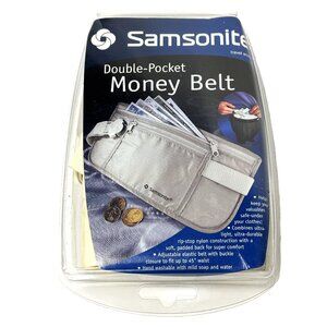 Samsonite Double Pocket Money Belt NWT NOS